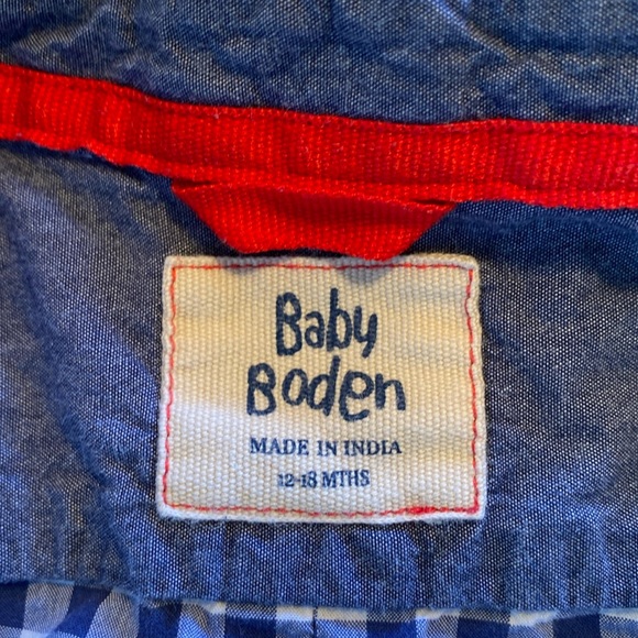 Baby Boden Long Sleeve Button Down Boys Shirt size 12-18 months - Picture 4 of 7